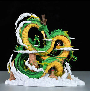 Planet Gates 24cm Dragon Ball Anime Figure Shenron Figure Goku And Shenron Figurine Model Pvc Statue Doll Collection Room Toy Gifts