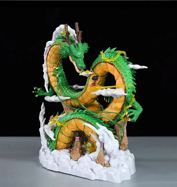 Planet Gates 24cm Dragon Ball Anime Figure Shenron Figure Goku And Shenron Figurine Model Pvc Statue Doll Collection Room Toy Gifts