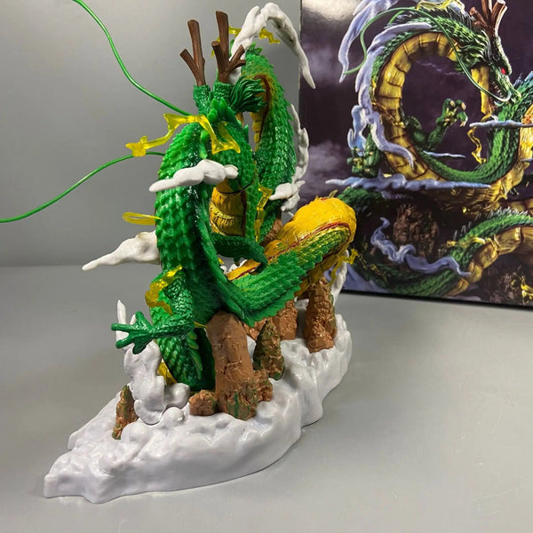 Planet Gates 24cm Dragon Ball Anime Figure Shenron Figure Goku And Shenron Figurine Model Pvc Statue Doll Collection Room Toy Gifts
