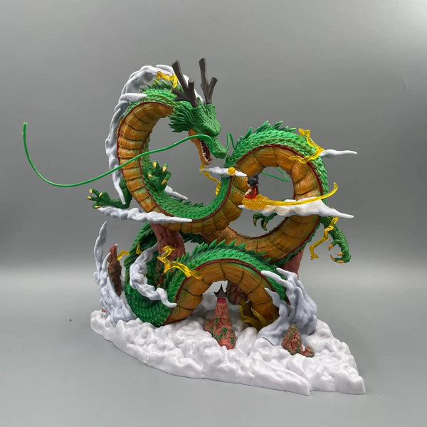 Planet Gates 24cm Dragon Ball Anime Figure Shenron Figure Goku And Shenron Figurine Model Pvc Statue Doll Collection Room Toy Gifts