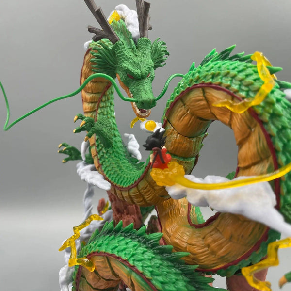 Planet Gates 24cm Dragon Ball Anime Figure Shenron Figure Goku And Shenron Figurine Model Pvc Statue Doll Collection Room Toy Gifts