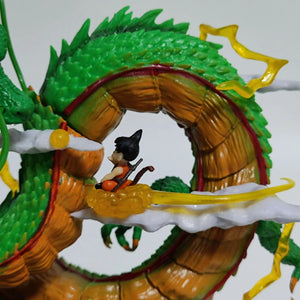 Planet Gates 24cm Dragon Ball Anime Figure Shenron Figure Goku And Shenron Figurine Model Pvc Statue Doll Collection Room Toy Gifts