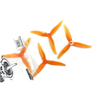 Planet Gates 24pcs/12 pairs Gemfan 51466 V2 5inch 3 Blade/Tri-Blade Propeller Props FPV Brushless motor For FPV Racing Drone 6 Colors Yellow