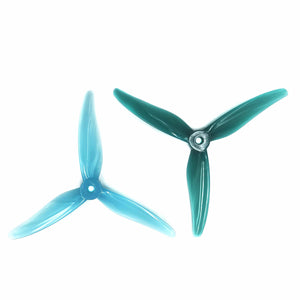 Planet Gates 24pcs/12 pairs Gemfan 51466 V2 5inch 3 Blade/Tri-Blade Propeller Props FPV Brushless motor For FPV Racing Drone 6 Colors Yellow