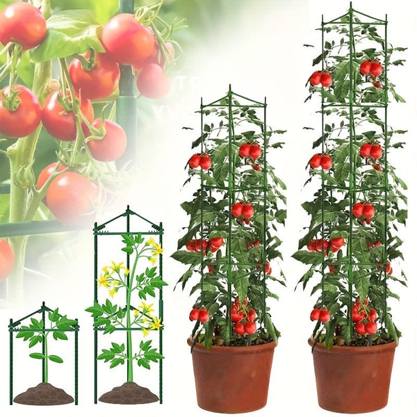 Planet Gates 24pcs/33pcs Plant Cages 119.99/159.99cm Tomato Cages Deformable Plant Supports Tomato Support Garden Plant Cages Multi-Functional Tomato Cucumber Trellis For Climbing Vegetables