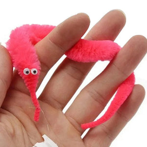 Planet Gates 24pcs 5/10/20pcs Twisty Worm Magic Toys Party Favors Fuzzy Worm On A String Christmas Halloween Wizard New Strange Trick Toys For Kids