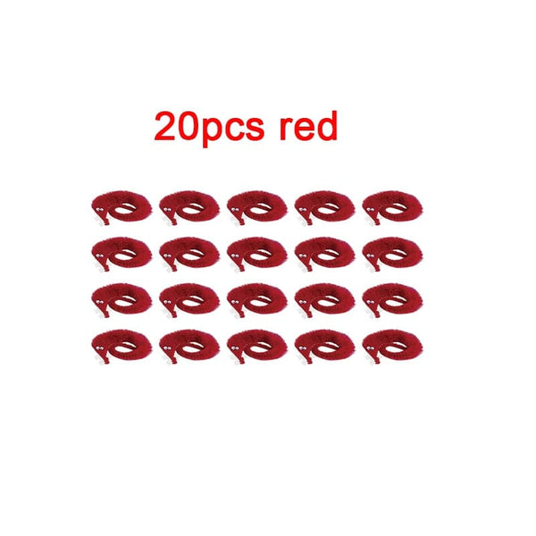 Planet Gates 24pcs 5/10/20pcs Twisty Worm Magic Toys Party Favors Fuzzy Worm On A String Christmas Halloween Wizard New Strange Trick Toys For Kids