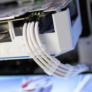 Planet Gates 24Pcs/Set Cable Comb Clamp Cables Clip Organizer ATX 24Pin CPU 8Pin 6Pin Computer Wire Management Clip Sleeved Cable Manager