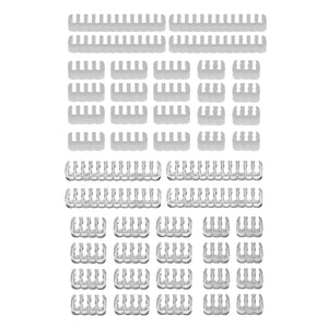 Planet Gates 24Pcs/Set Cable Comb Clamp Cables Clip Organizer ATX 24Pin CPU 8Pin 6Pin Computer Wire Management Clip Sleeved Cable Manager