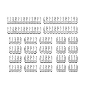 Planet Gates 24Pcs/Set Cable Comb Clamp Cables Clip Organizer ATX 24Pin CPU 8Pin 6Pin Computer Wire Management Clip Sleeved Cable Manager