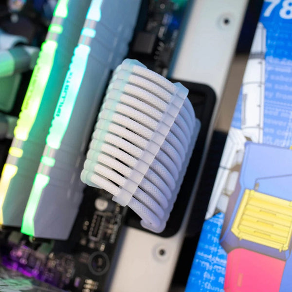 Planet Gates 24Pcs/Set Cable Comb Clamp Cables Clip Organizer ATX 24Pin CPU 8Pin 6Pin Computer Wire Management Clip Sleeved Cable Manager