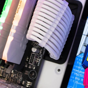 Planet Gates 24Pcs/Set Cable Comb Clamp Cables Clip Organizer ATX 24Pin CPU 8Pin 6Pin Computer Wire Management Clip Sleeved Cable Manager