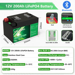 Planet Gates 24V 140Ah 3584Wh / CHINA LiFePO4 24V 300Ah 200Ah 12V 100Ah 140Ah 48V Battery Pack 7680Wh Grade A 6000+ Cycle RV Golf Cart Boat Solar Battery EU UA NO TAX