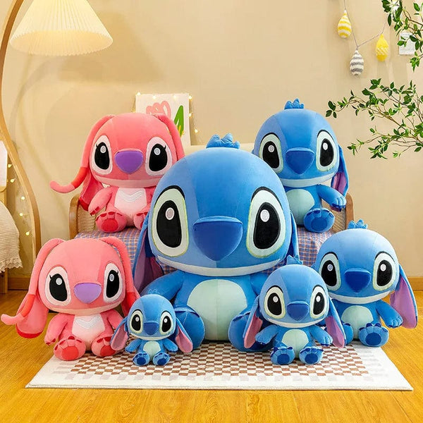 Planet Gates 25-35cm Anime Figure Stitch Plush Toy Children's Toys Kawaii Cute Pink Blue Soft Filling Plush Doll Action Figure Model Pendant