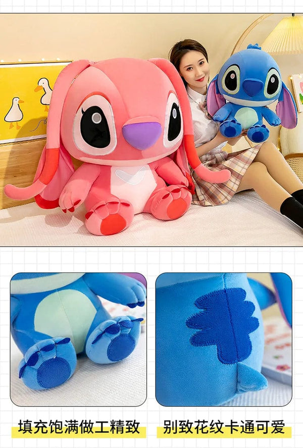 Planet Gates 25-35cm Anime Figure Stitch Plush Toy Children's Toys Kawaii Cute Pink Blue Soft Filling Plush Doll Action Figure Model Pendant