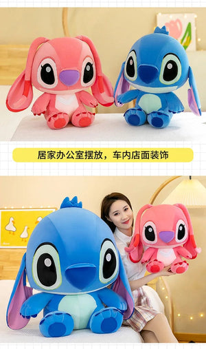 Planet Gates 25-35cm Anime Figure Stitch Plush Toy Children's Toys Kawaii Cute Pink Blue Soft Filling Plush Doll Action Figure Model Pendant