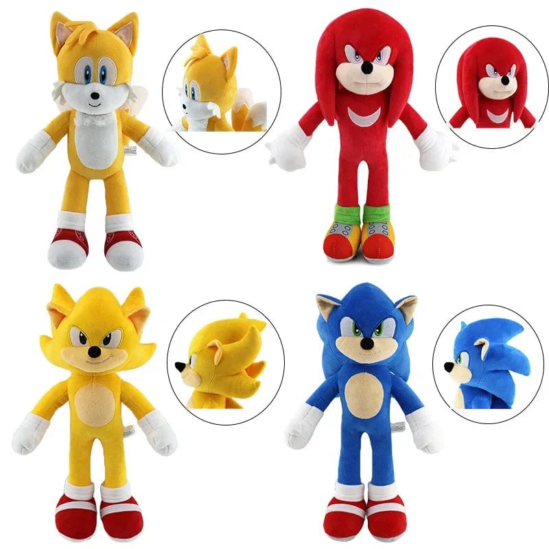 Planet Gates 25-36cm Sonic The Hedgehog Soft Stuffed Plush Doll Cartoon Game Anime Knuckles Shadow Silver Tails Metalsonic Plushie Toys