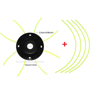 Planet Gates 25.4mm / CHINA Steel Lawn Mower Head Free with 4 Lines Replacement Gasoline/Lithium Grass Trimmer Head Removal Of Garden Weed Brushcutter Part