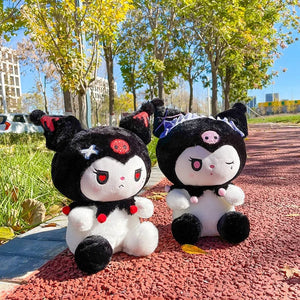 Planet Gates 25/50cm Sanrio Dark Devil Kuromi Doll Plush Toy Cute Girl Cloth Doll Large Plushies Pillow Children's Birthday Gift