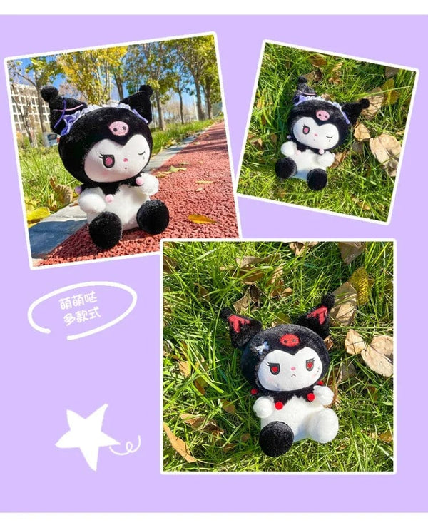 Planet Gates 25/50cm Sanrio Dark Devil Kuromi Doll Plush Toy Cute Girl Cloth Doll Large Plushies Pillow Children's Birthday Gift