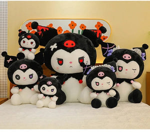 Planet Gates 25/50cm Sanrio Dark Devil Kuromi Doll Plush Toy Cute Girl Cloth Doll Large Plushies Pillow Children's Birthday Gift