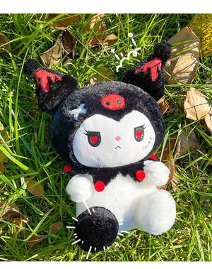 Planet Gates 25/50cm Sanrio Dark Devil Kuromi Doll Plush Toy Cute Girl Cloth Doll Large Plushies Pillow Children's Birthday Gift