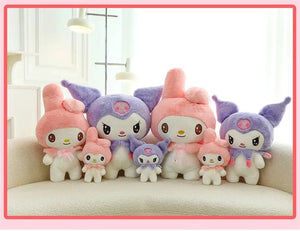 Planet Gates 25/55cm Sanrio Kuromi My Melody Cute Series Kawaii Plush Animal Doll Cartoon Cute Plush Pillow Toy Birthday Gift Pillow