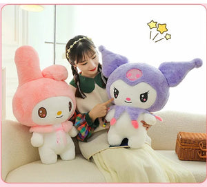 Planet Gates 25/55cm Sanrio Kuromi My Melody Cute Series Kawaii Plush Animal Doll Cartoon Cute Plush Pillow Toy Birthday Gift Pillow