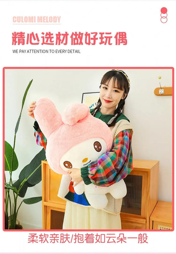 Planet Gates 25/55cm Sanrio Kuromi My Melody Cute Series Kawaii Plush Animal Doll Cartoon Cute Plush Pillow Toy Birthday Gift Pillow