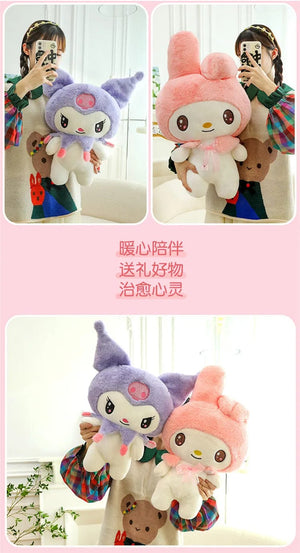 Planet Gates 25/55cm Sanrio Kuromi My Melody Cute Series Kawaii Plush Animal Doll Cartoon Cute Plush Pillow Toy Birthday Gift Pillow