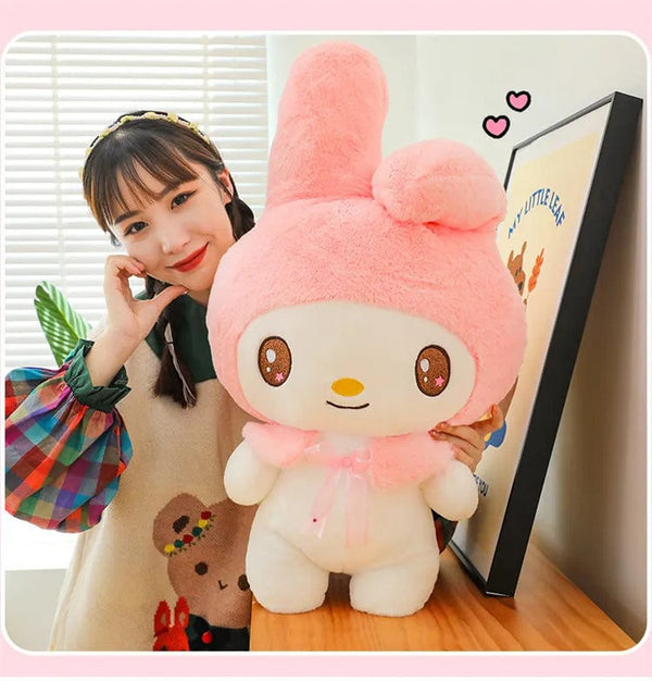 Planet Gates 25/55cm Sanrio Kuromi My Melody Cute Series Kawaii Plush Animal Doll Cartoon Cute Plush Pillow Toy Birthday Gift Pillow