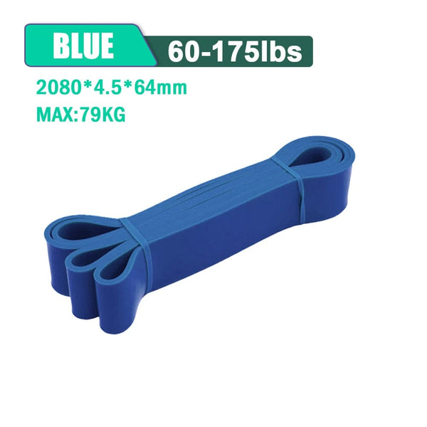 Planet Gates 25-65LB Black Tough Latex Resistance Band Elastic Exercise Strength Pull-Ups Auxiliary Band Pilates Gym Fitness Equipment Strengthening Train