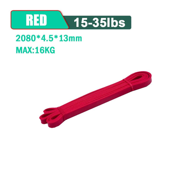 Planet Gates 25-65LB Black Tough Latex Resistance Band Elastic Exercise Strength Pull-Ups Auxiliary Band Pilates Gym Fitness Equipment Strengthening Train