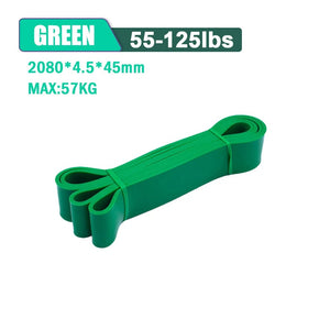 Planet Gates 25-65LB Black Tough Latex Resistance Band Elastic Exercise Strength Pull-Ups Auxiliary Band Pilates Gym Fitness Equipment Strengthening Train