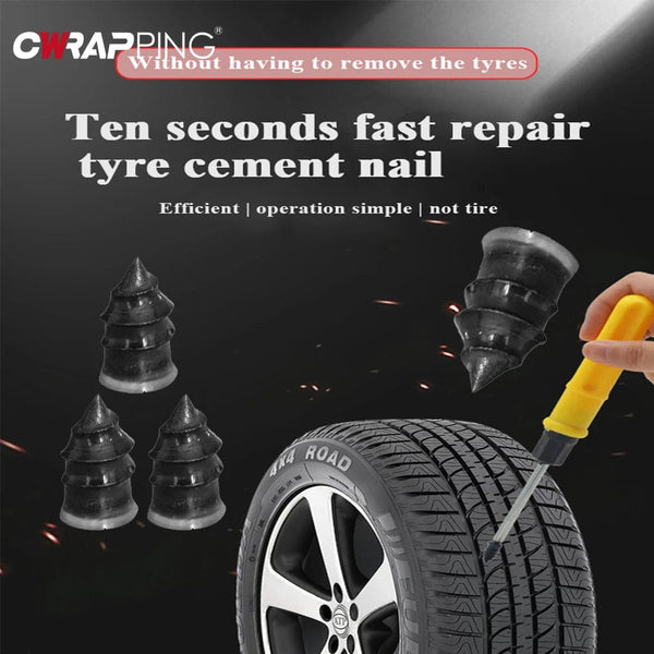 Planet Gates 25 Small 25 Large Car Vacuum Tyre Repair Nail 70pcs Motorcycle Truck Scooter Bike Tire Puncture Repair Tubeless Tools for Car Tire Repair Tools