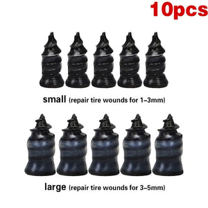 Planet Gates 25 Small 25 Large Car Vacuum Tyre Repair Nail 70pcs Motorcycle Truck Scooter Bike Tire Puncture Repair Tubeless Tools for Car Tire Repair Tools