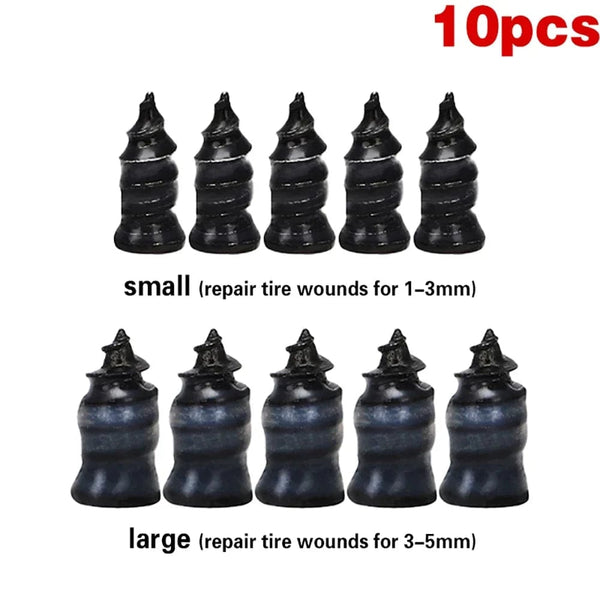 Planet Gates 25 Small 25 Large Car Vacuum Tyre Repair Nail 70pcs Motorcycle Truck Scooter Bike Tire Puncture Repair Tubeless Tools for Car Tire Repair Tools