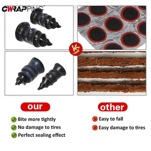 Planet Gates 25 Small 25 Large Car Vacuum Tyre Repair Nail 70pcs Motorcycle Truck Scooter Bike Tire Puncture Repair Tubeless Tools for Car Tire Repair Tools