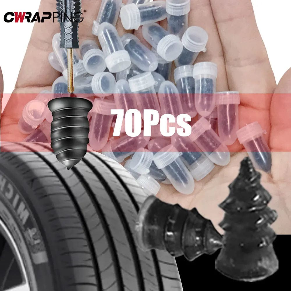 Planet Gates 25 Small 25 Large Car Vacuum Tyre Repair Nail 70pcs Motorcycle Truck Scooter Bike Tire Puncture Repair Tubeless Tools for Car Tire Repair Tools