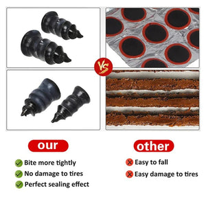 Planet Gates 25 Small 25 Large Car Vacuum Tyre Repair Nail 70pcs Motorcycle Truck Scooter Bike Tire Puncture Repair Tubeless Tools for Car Tire Repair Tools