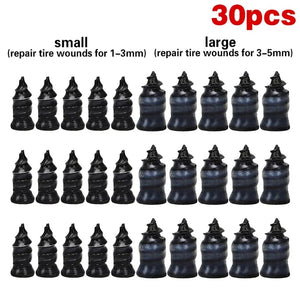 Planet Gates 25 Small 25 Large Car Vacuum Tyre Repair Nail 70pcs Motorcycle Truck Scooter Bike Tire Puncture Repair Tubeless Tools for Car Tire Repair Tools