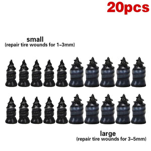 Planet Gates 25 Small 25 Large Car Vacuum Tyre Repair Nail 70pcs Motorcycle Truck Scooter Bike Tire Puncture Repair Tubeless Tools for Car Tire Repair Tools