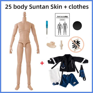 Planet Gates 25 suntan Skin 22cm 23.5cm YMY23/25 Male Body Joint Doll DIY Boy Body for Blyth, GSC Head, Ob22,ob23,ob24 BJD Doll Accessories Toy