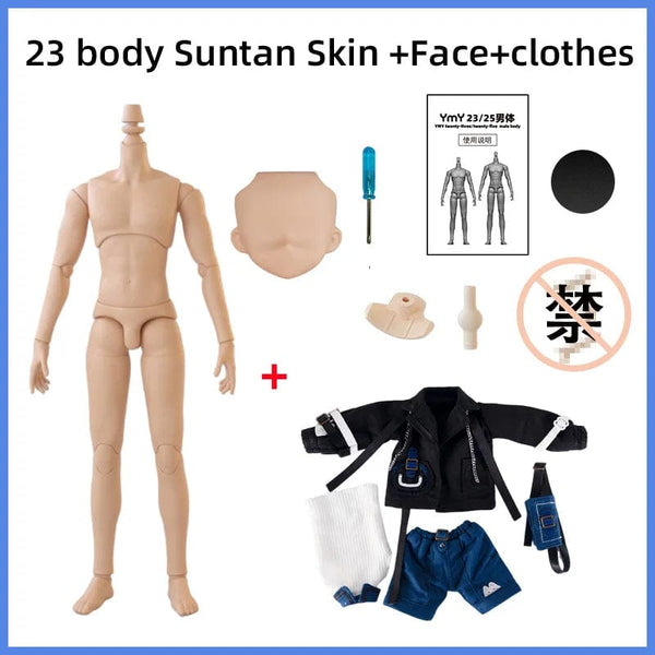 Planet Gates 25 suntan Skin 22cm 23.5cm YMY23/25 Male Body Joint Doll DIY Boy Body for Blyth, GSC Head, Ob22,ob23,ob24 BJD Doll Accessories Toy