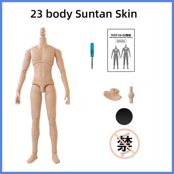 Planet Gates 25 suntan Skin 22cm 23.5cm YMY23/25 Male Body Joint Doll DIY Boy Body for Blyth, GSC Head, Ob22,ob23,ob24 BJD Doll Accessories Toy