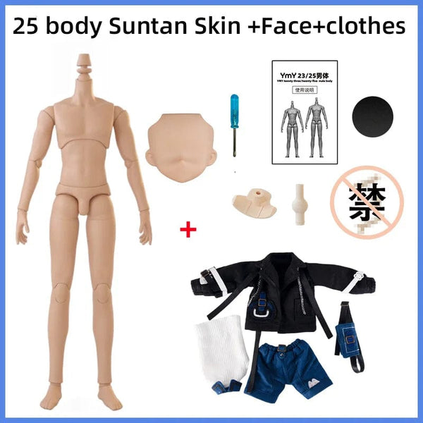 Planet Gates 25 suntan Skin 22cm 23.5cm YMY23/25 Male Body Joint Doll DIY Boy Body for Blyth, GSC Head, Ob22,ob23,ob24 BJD Doll Accessories Toy