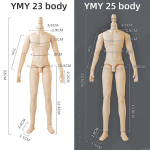 Planet Gates 25 suntan Skin 22cm 23.5cm YMY23/25 Male Body Joint Doll DIY Boy Body for Blyth, GSC Head, Ob22,ob23,ob24 BJD Doll Accessories Toy