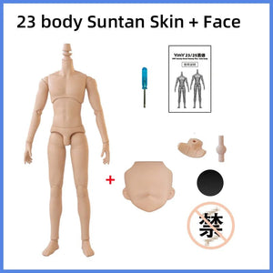 Planet Gates 25 suntan Skin 22cm 23.5cm YMY23/25 Male Body Joint Doll DIY Boy Body for Blyth, GSC Head, Ob22,ob23,ob24 BJD Doll Accessories Toy