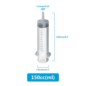 Planet Gates 250ml And Hose Multifunction 100ml-550ml Syringe Large Capacity With 100cm Hose Pump Measuring Washable Injector For Pet Feeding Oil Glue Fluid