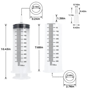Planet Gates 250ml And Hose Multifunction 100ml-550ml Syringe Large Capacity With 100cm Hose Pump Measuring Washable Injector For Pet Feeding Oil Glue Fluid